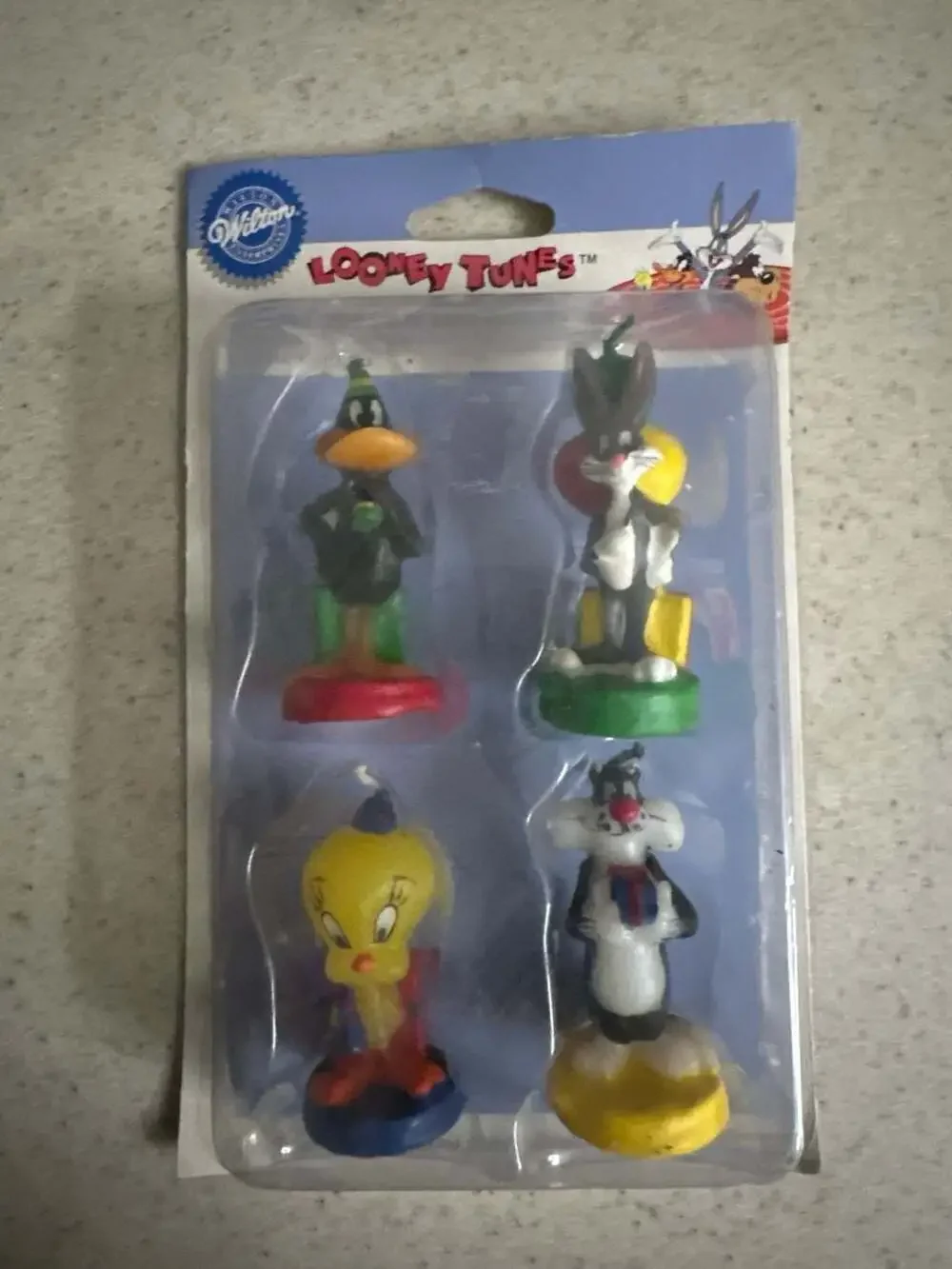 Vintage 1994 Wilton Looney Tunes Cake Topper Birthday Candles - 4 Pack (Bugs, Da
